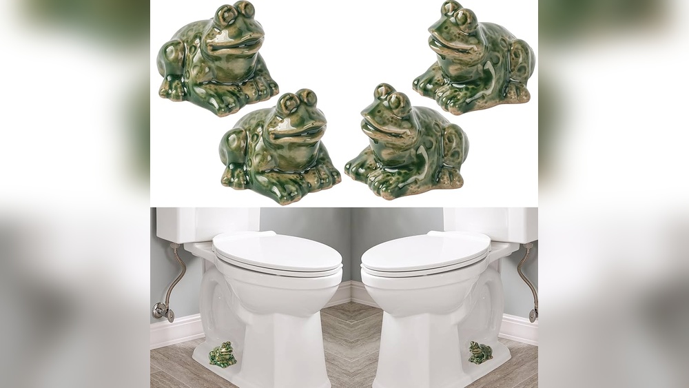 How to Fix Bathroom Decorative Frogs on Toilet