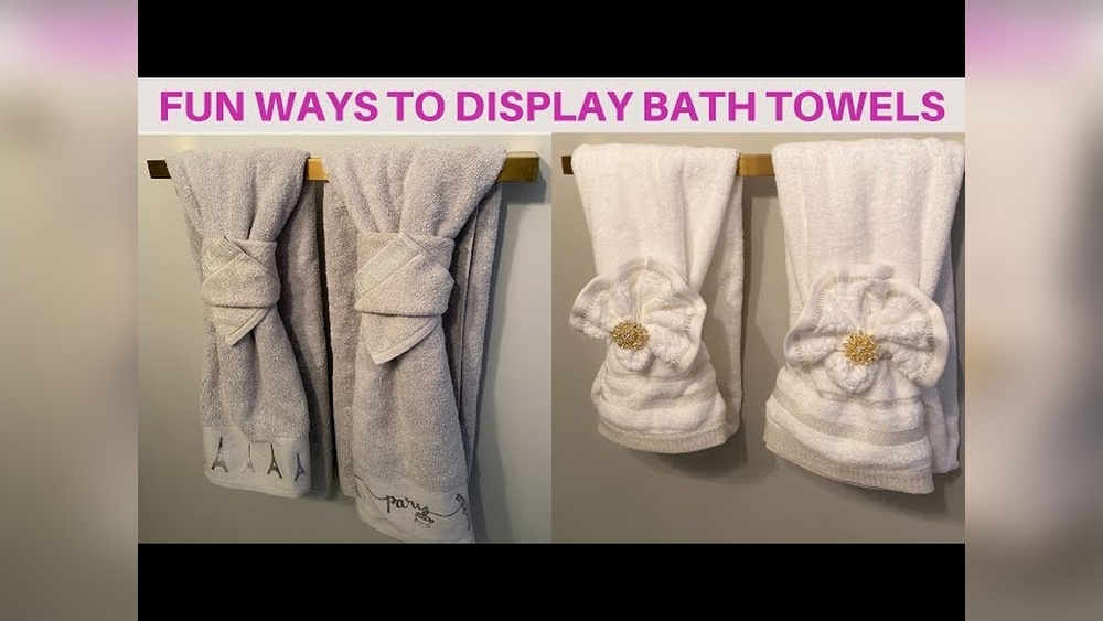 How to Fold Decorative Towels in Bathroom