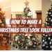 How to Make a Bald Artificial Christmas Tree Look Full