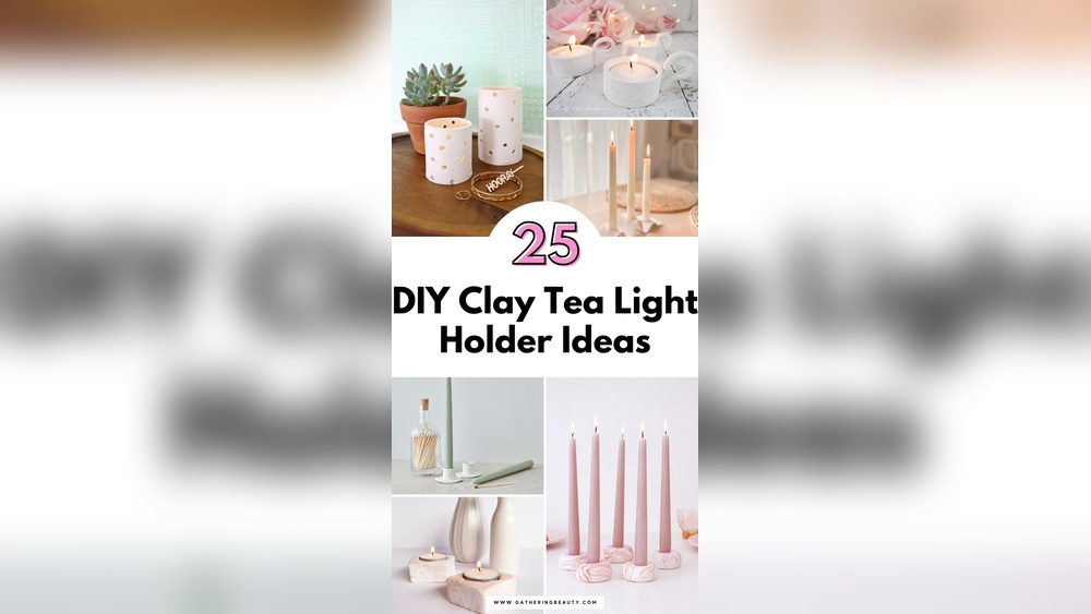 How to Make a Clay Mini Lamp Candle