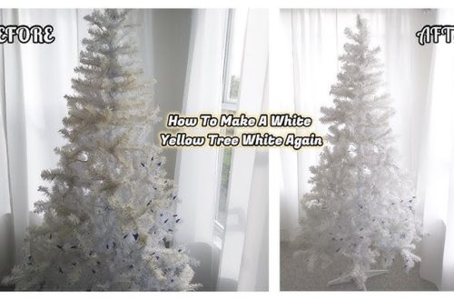 How to Make a White Artificial Christmas Tree White Again