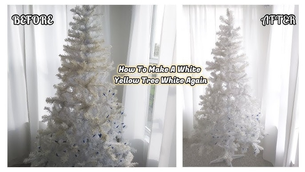 How to Make a White Artificial Christmas Tree White Again