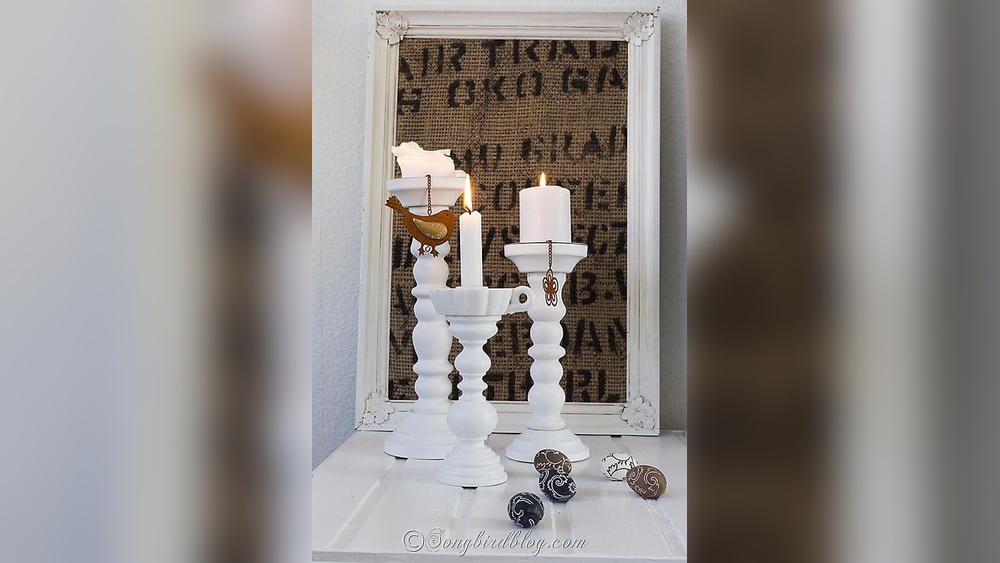 How to Make Candle Sticks Out of Old Lamp Bases