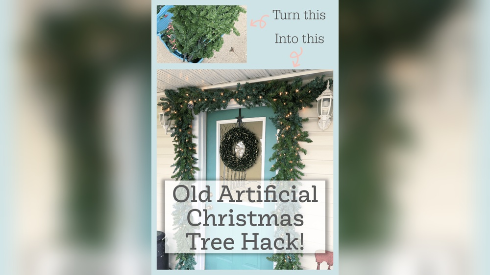 How to Make Christmas Garland from Old Artificial Tree
