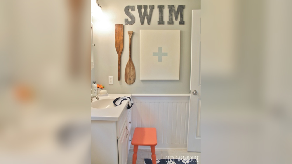 How to Make Mini Paddles for Bathroom Decor