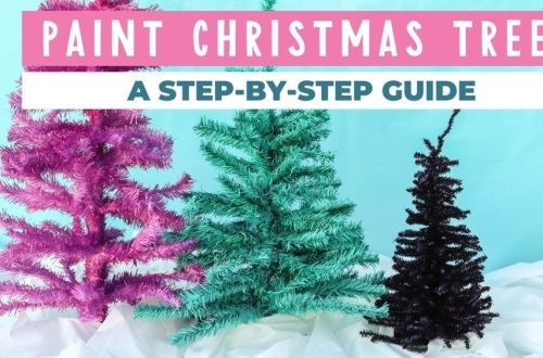 How to Paint an Artificial Christmas Tree