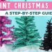 How to Paint an Artificial Christmas Tree