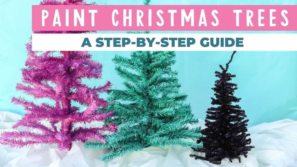 How to Paint an Artificial Christmas Tree