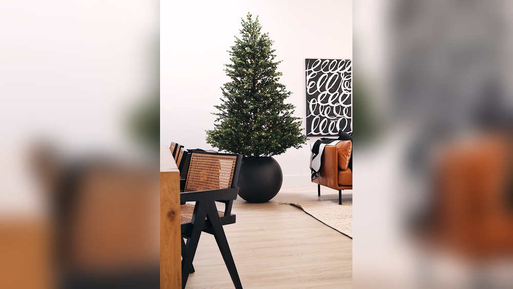 How to Put an Artificial Christmas Tree in a Planter