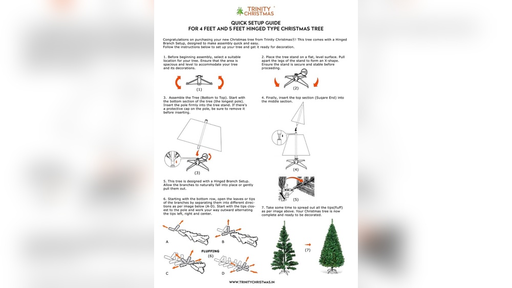 How to Put an Artificial Christmas Tree Together
