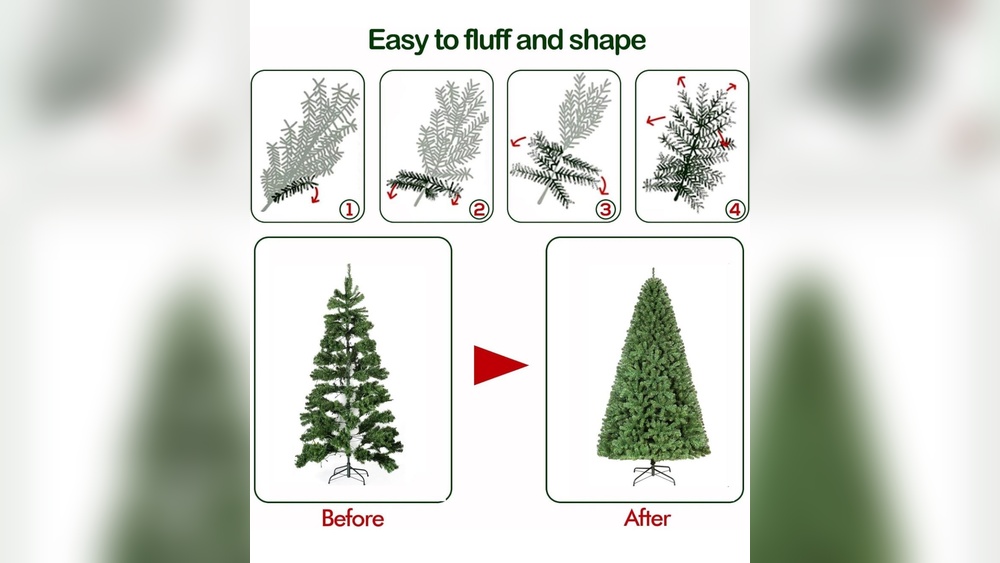 How to Re Fluff an Artificial Christmas Tree