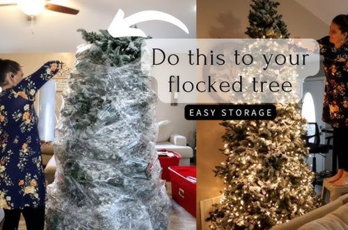 How to Store an Artificial Flocked Christmas Tree