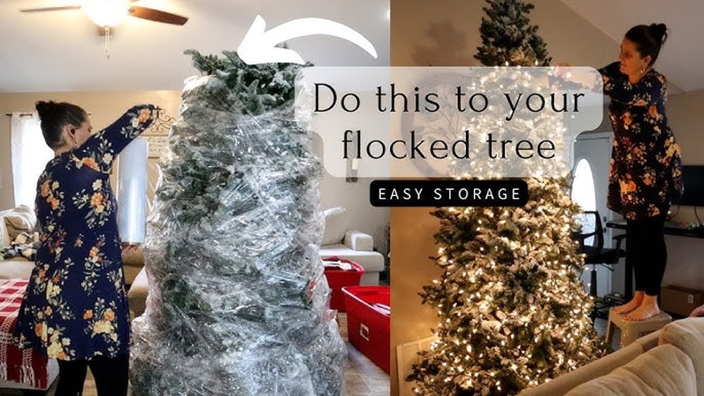 How to Store an Artificial Flocked Christmas Tree