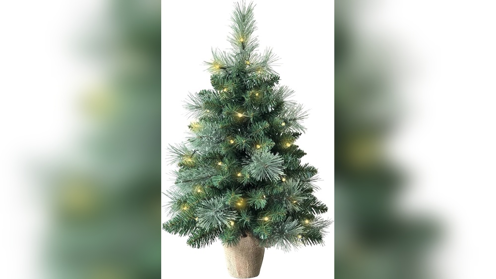 How to String Lights on Artificial Small Christmas Tree