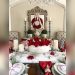 How Yo Decorate a Red Dining Table