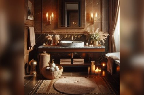 How.To.Decorate Chocolate.Brown Bathroom