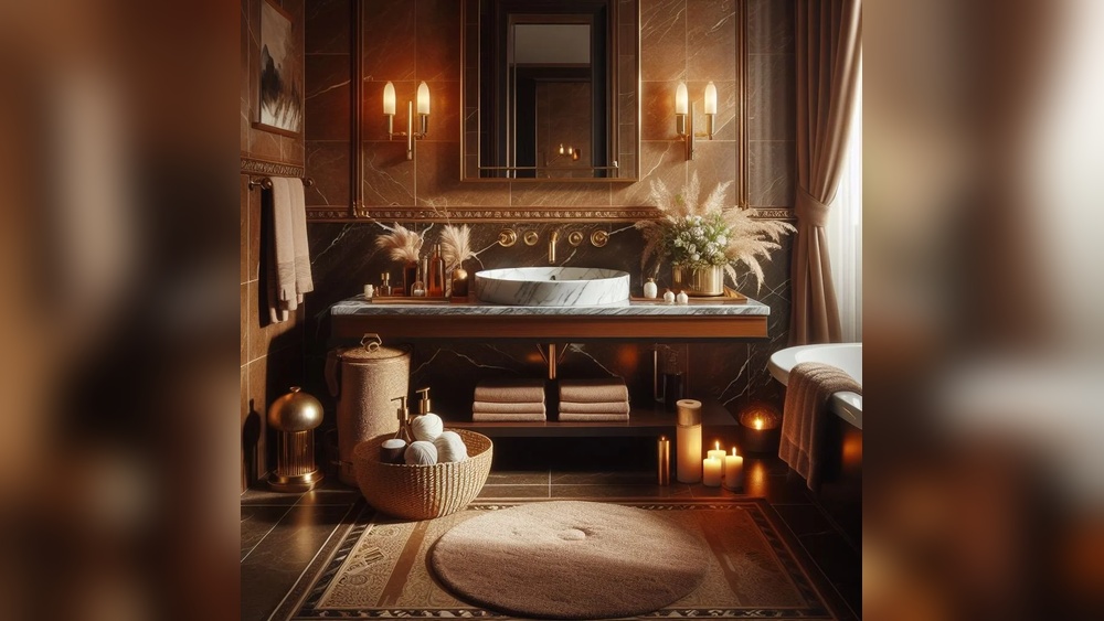 How.To.Decorate Chocolate.Brown Bathroom