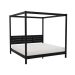King Canopy Bed Black