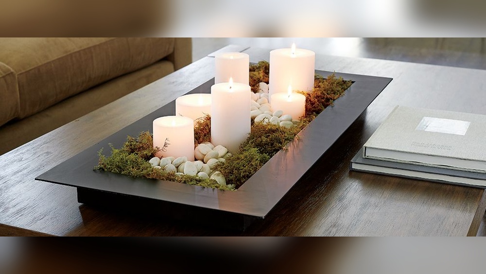 Kitchen Table Candle Centerpieces