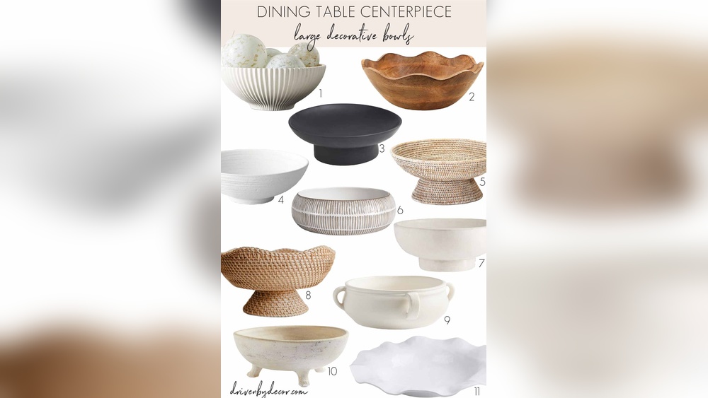 Kitchen Table Centerpiece Bowl