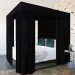Romantic King Size Canopy Bed