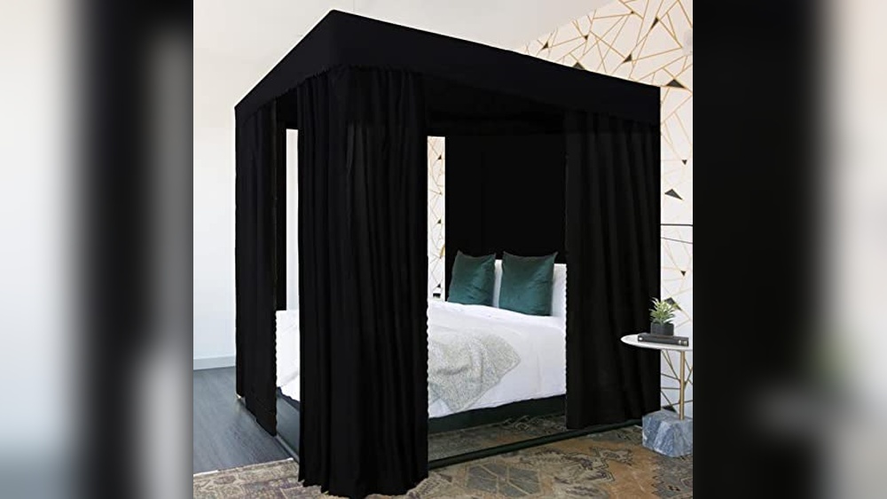 Romantic King Size Canopy Bed