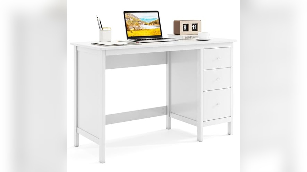 Small White Home Office Desk