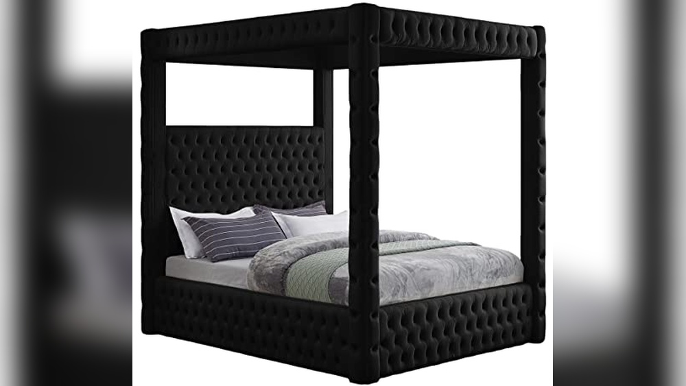 Upholstered Canopy Bed
