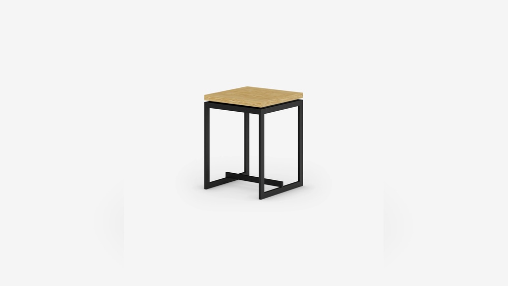 What Color Lamp on Top of Black Metal Side Table
