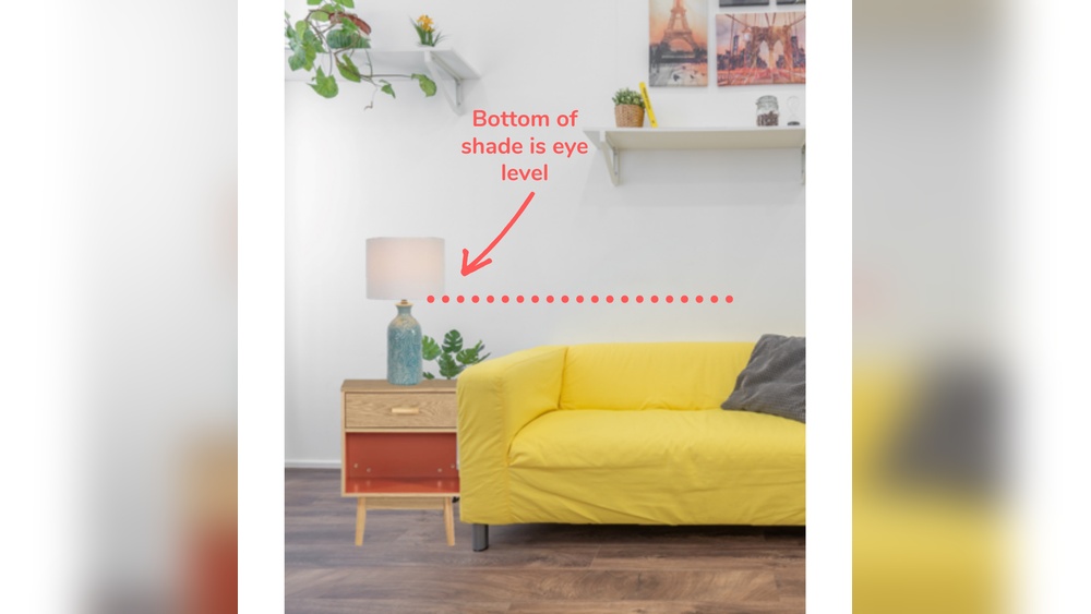 What Height Should a Living Room Table Lamp Be
