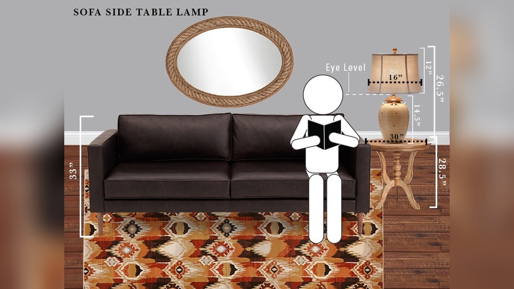 What Height Should End Table Lamps Be