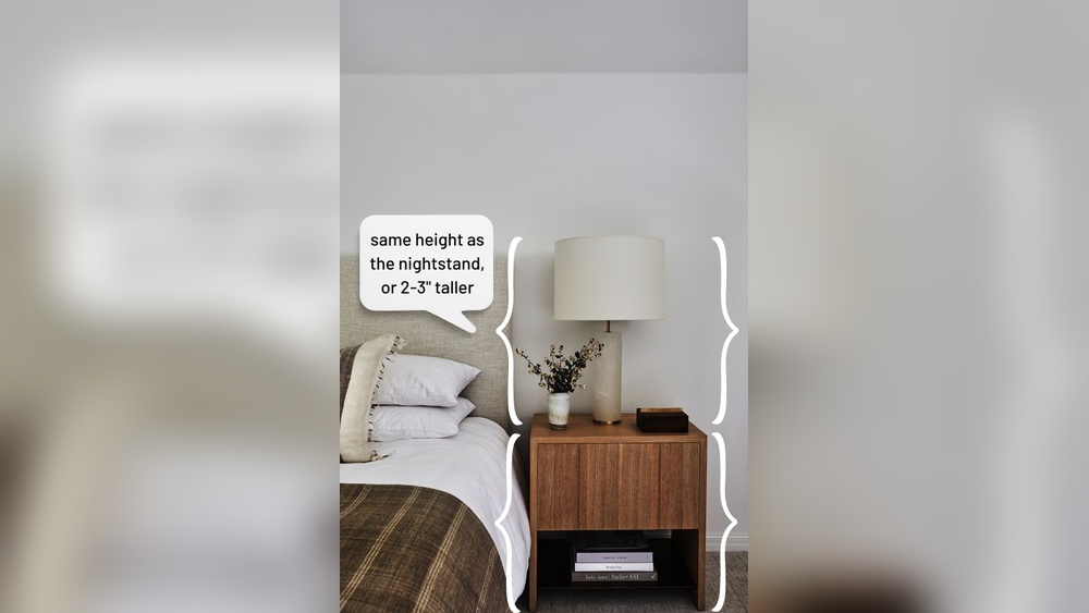 What is Correct Size for a Bedside Table Lamp