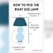 What Size Lamp Shade for Bedside Table