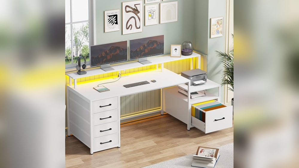 White Desk Home Office