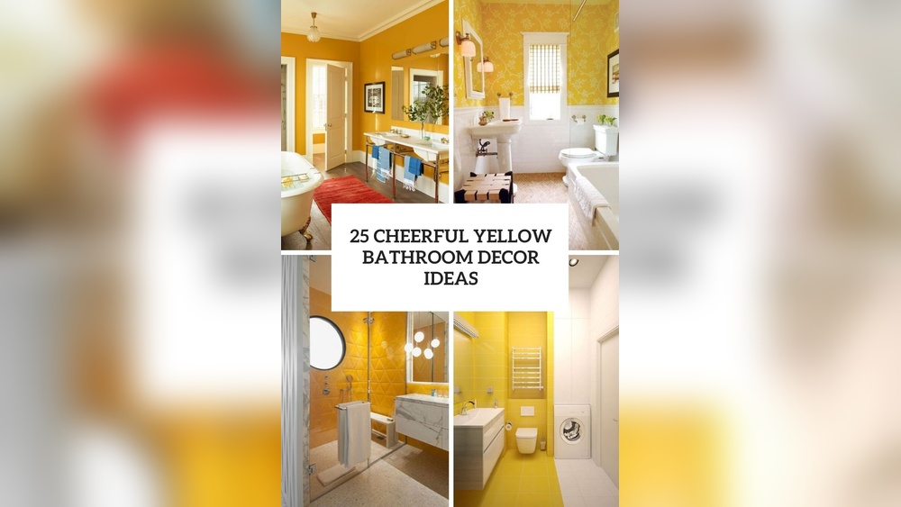 Yellow Wall Decor for Bathroom